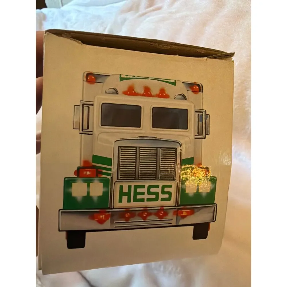 Vintage 1991 HESS Toy Truck & Friction Racer Car w/ Original Box Set